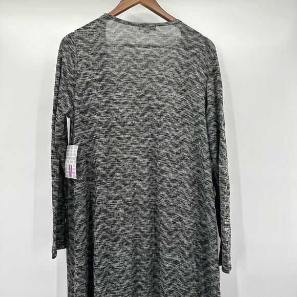 Lularoe Sarah Duster Sweater Womens Medium Green Cardigan Long NWT - Picture 6 of 14